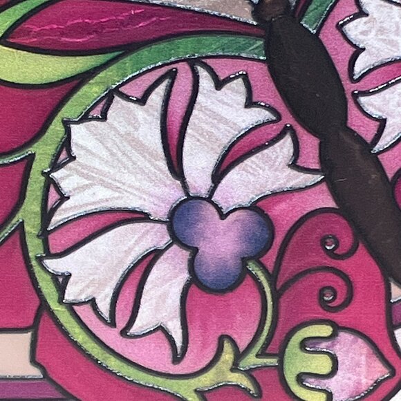 Joan Baker Designs Vintage Hand Painted Sun Catcher Butterflies Oval Scripture - Picture 6 of 10